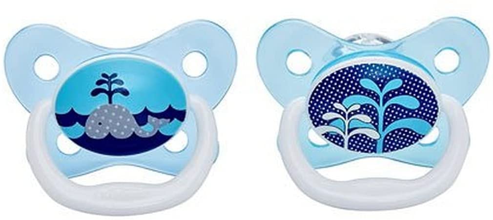 Dr.Brown's PreVent BUTTERFLY SHIELD Pacifier - Stage 1 * 0-6M - Blue, 2-Pack