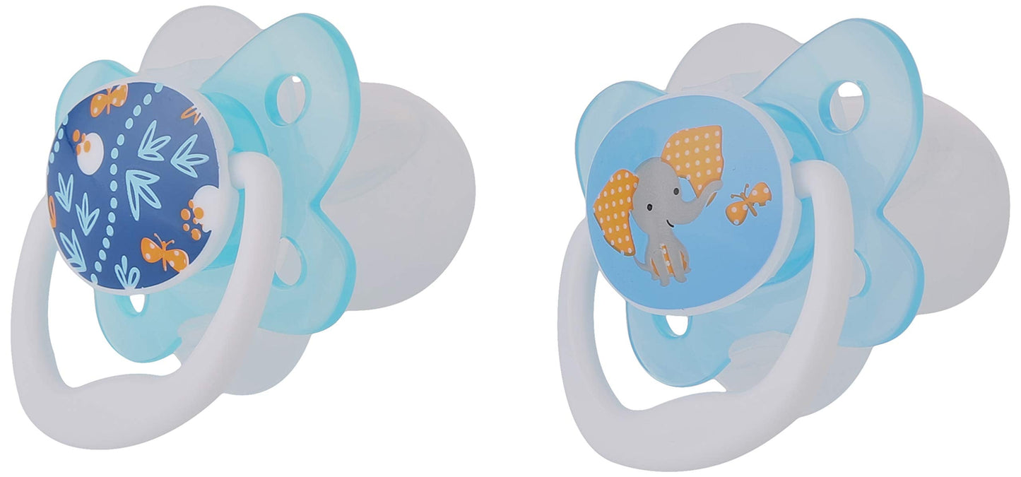 Dr.Brown's PreVent BUTTERFLY SHIELD Pacifier - Stage 2 * 6-18M - Blue, 2-Pack