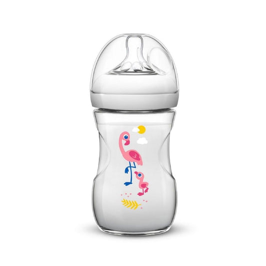 Philips Avent Natural Feeding Bottle Flamingo, 260ml 