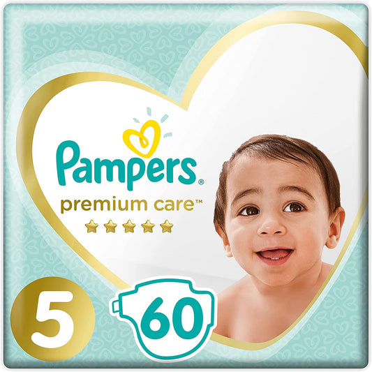 Pampers Premium Care Diapers Size 5, 11-25 Kg , 60 diapers
