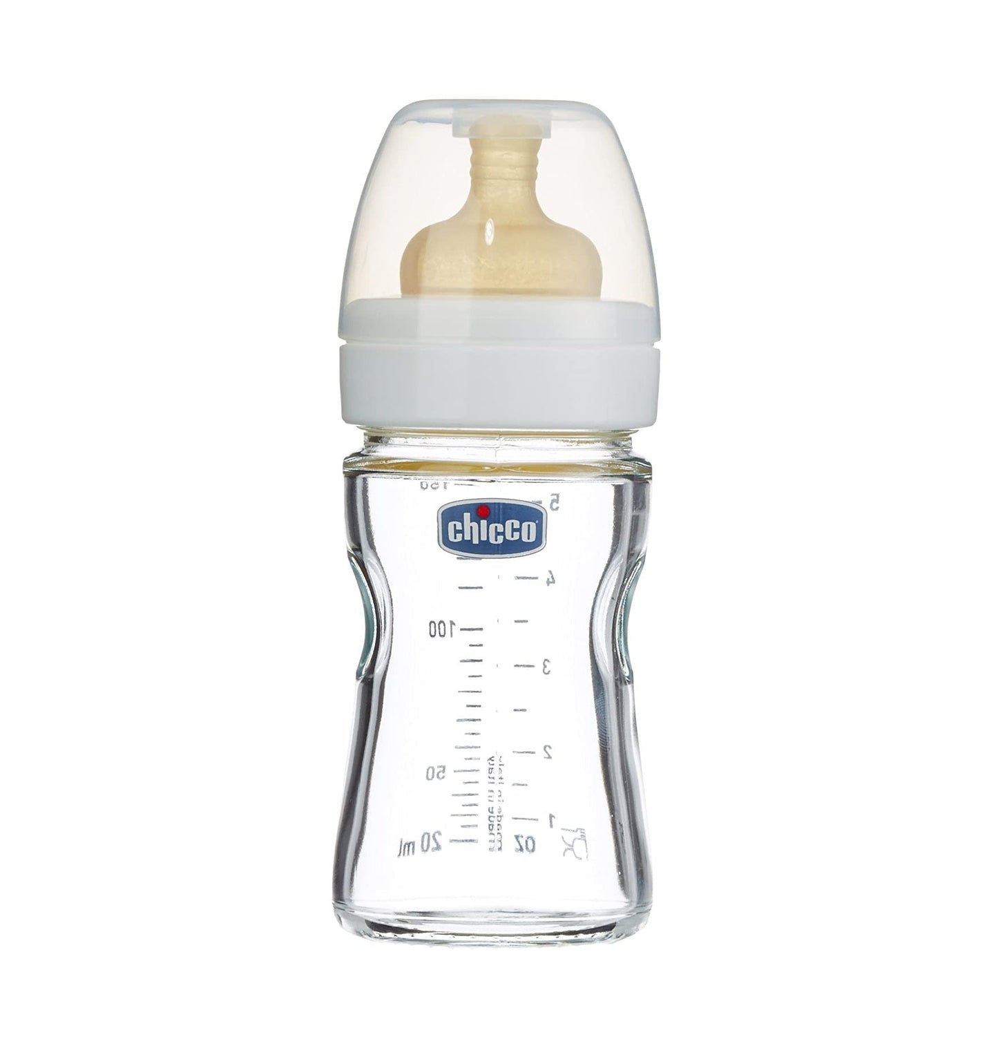 Chicco Glass Baby Feeding Bottle - 150 Ml