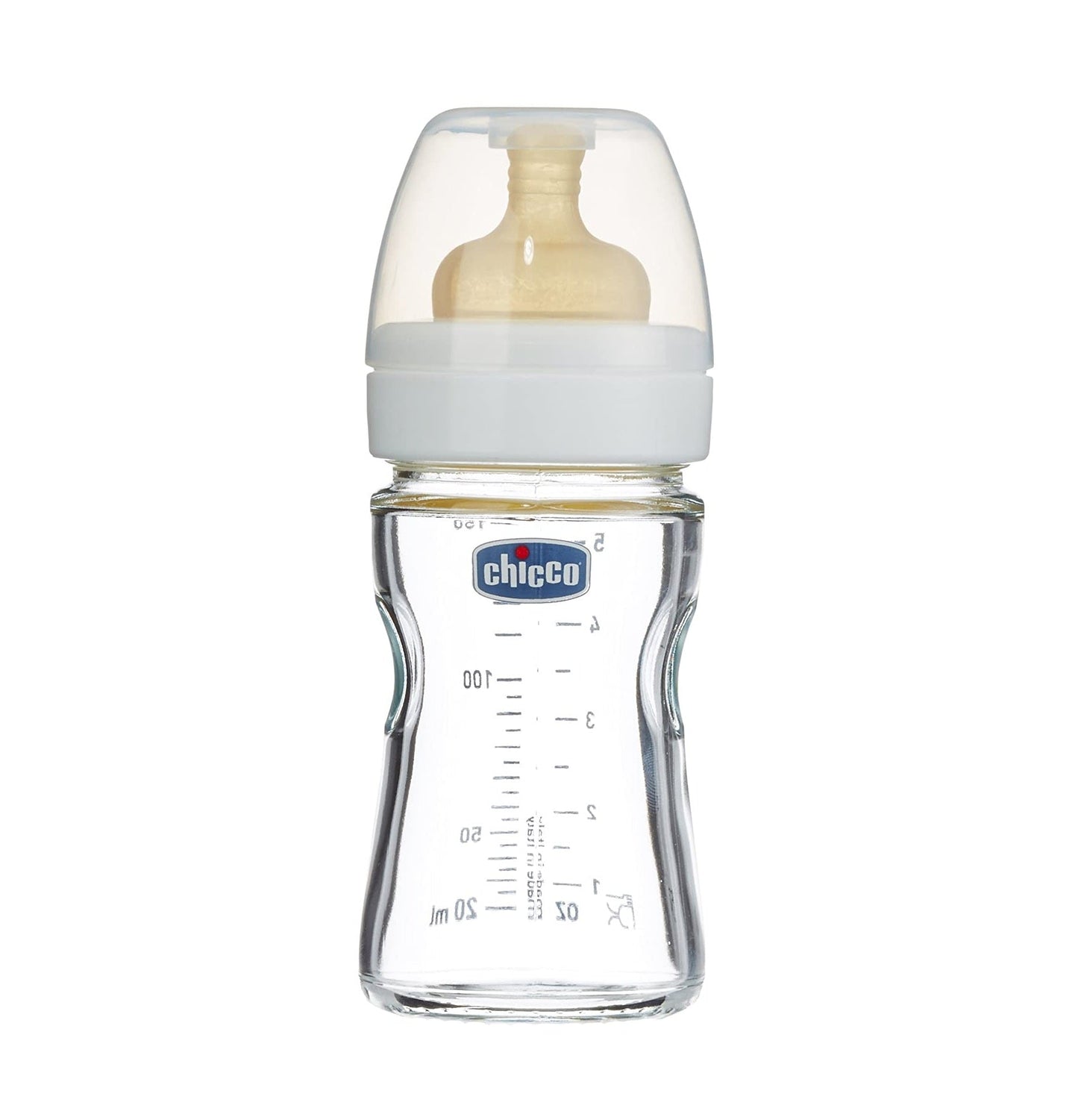 Chicco Glass Baby Feeding Bottle - 150 Ml