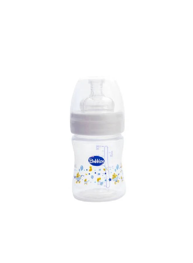 Bubbles Classic Baby Bottle, 100 ml - White