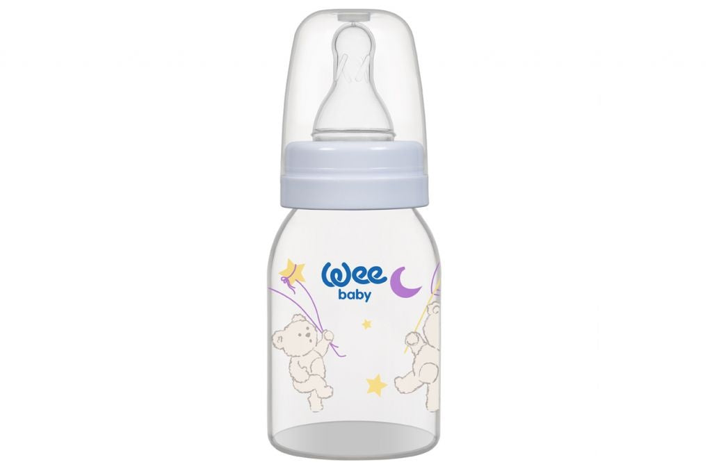 Weebaby Feeding Bottle 125 cc (silicone nipple) Baby Blue