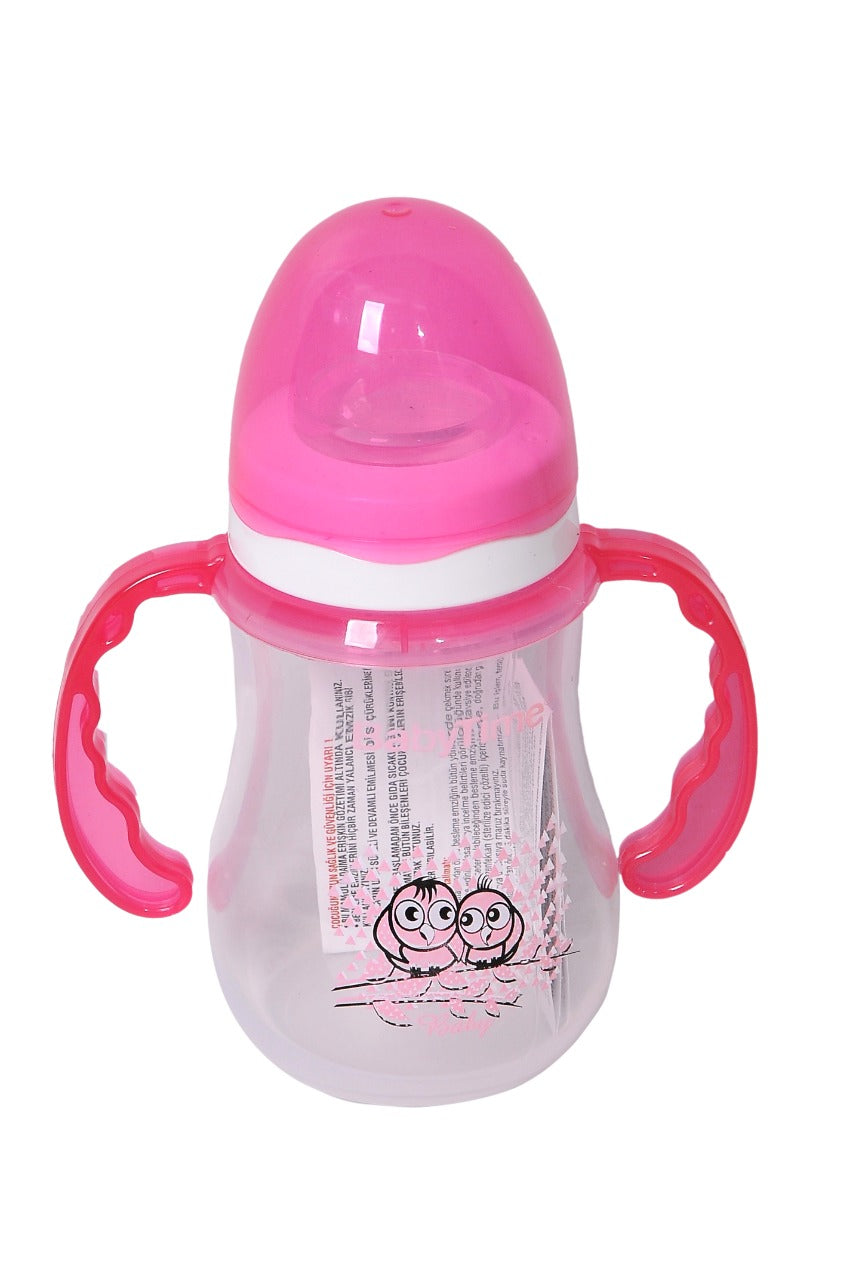 BabyTime Non-Drip Handled Cup (250 cc) pink