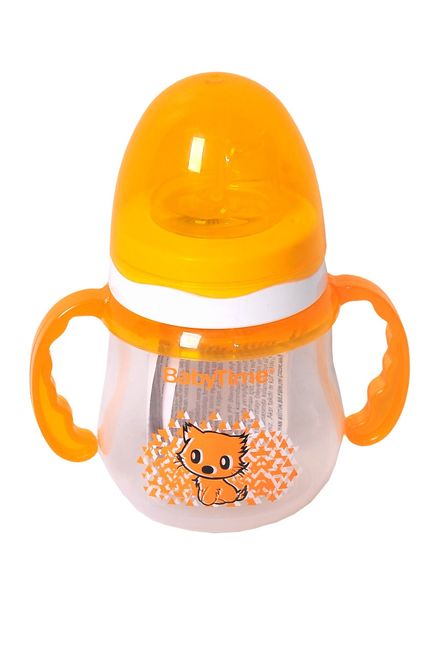 BabyTime Non-Drip Handled Cup (150 cc) orange