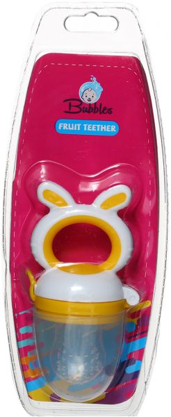 Bubbles Fruit Teether Yellow