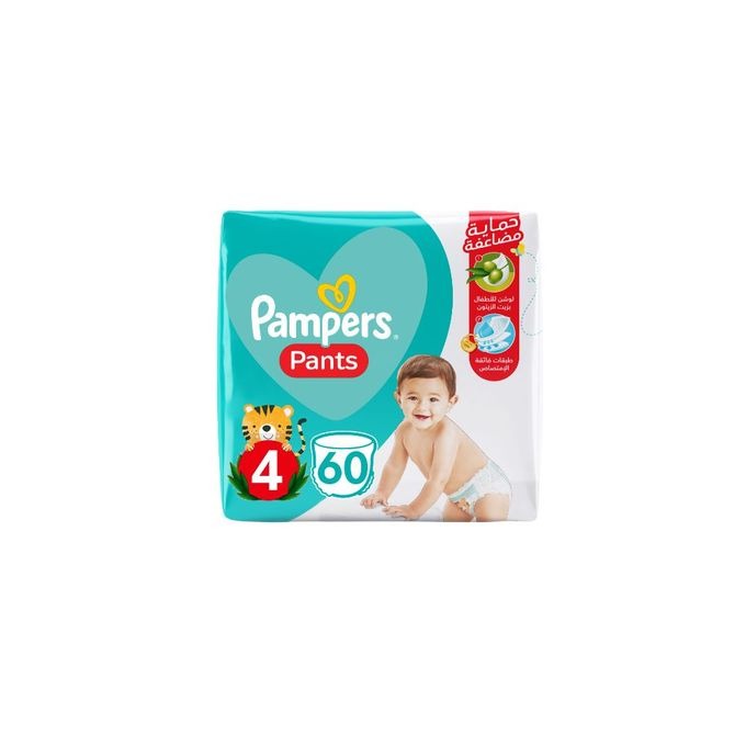 Pampers Pants diapers Size 4, 9-14 Kg, 60 diapers
