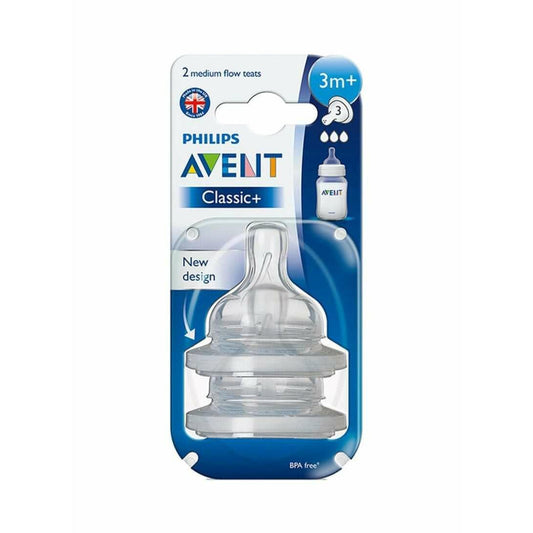 Philips Avent Classic Medium Flow Teats +3m