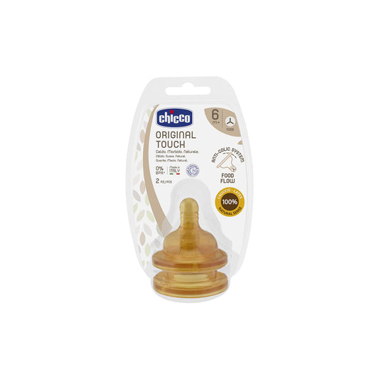 Chicco Original Touch Nipple Rubber Anti-Colic +6m