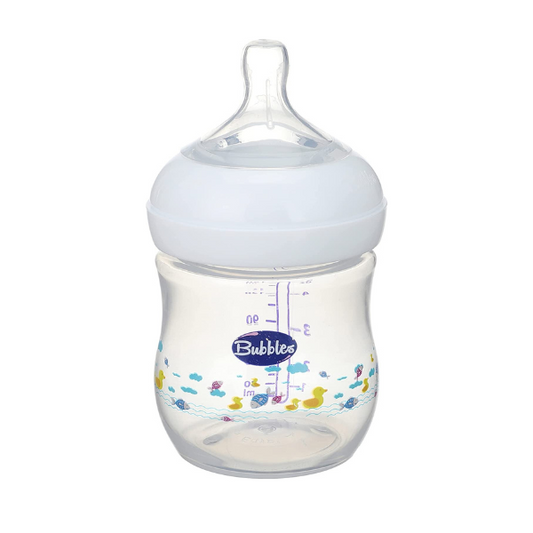 Bubbles Natural Baby Bottle 1m 150ml White