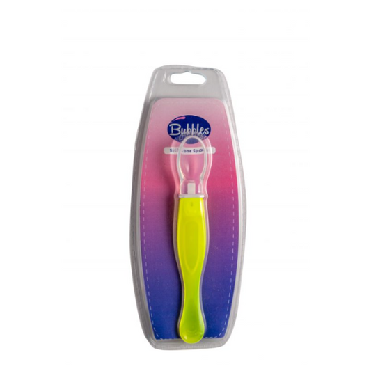 Bubbles Baby Silicone Spoon Yellow