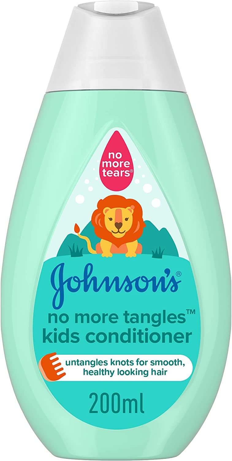 Johnson's Baby Set(No More Tangles Kids Conditioner 200ml - No More Tangles Shampoo 200ml -Baby Soft Lotion 200ml - Baby Cologne Morning Dew 100ml - Sleep time Oil 200ml)