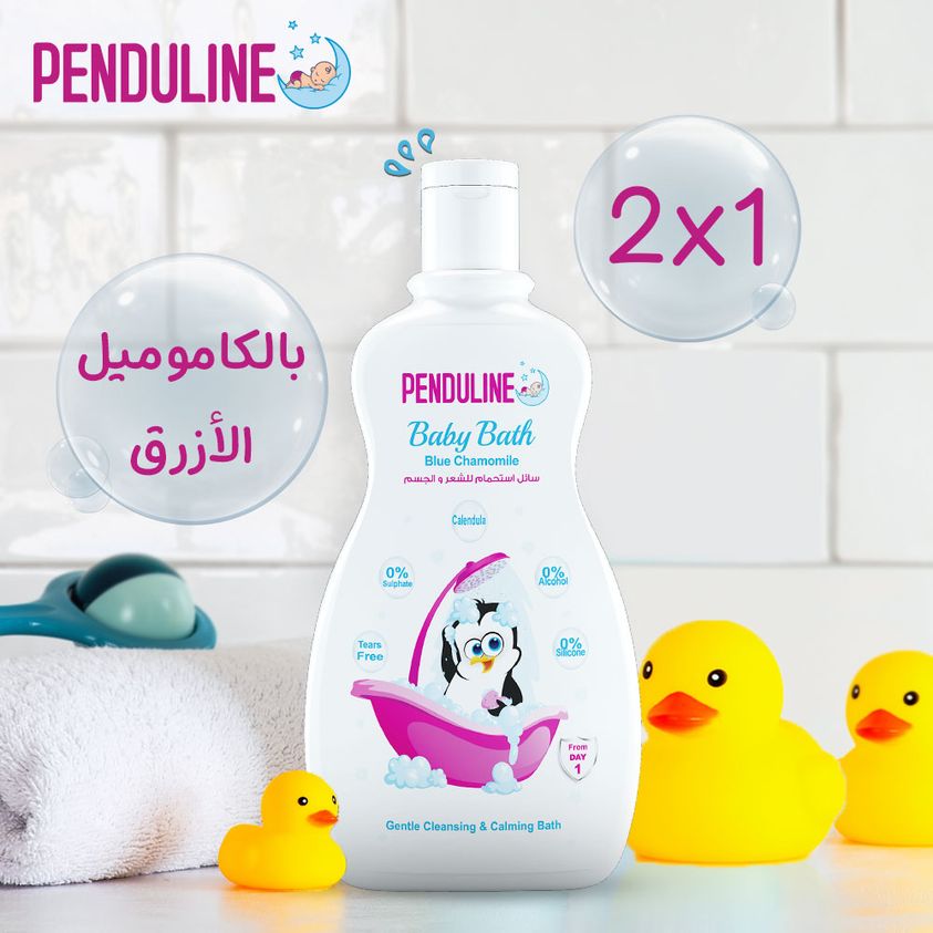 Penduline Baby Bath with Blue Chamomile for Hair and body 300ml