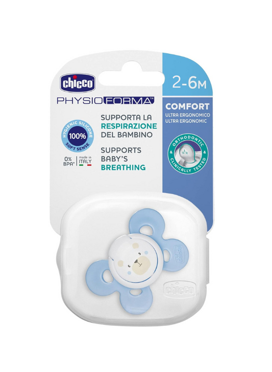 Chicco Dummy Physio Comfort  Silicone Pacifier Blue 2-6M