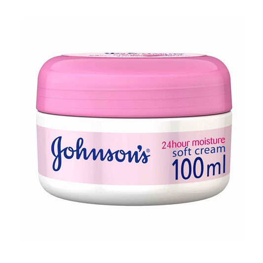 Johnson’s  Body Cream, 24 Hour Moisture, Soft 100ml