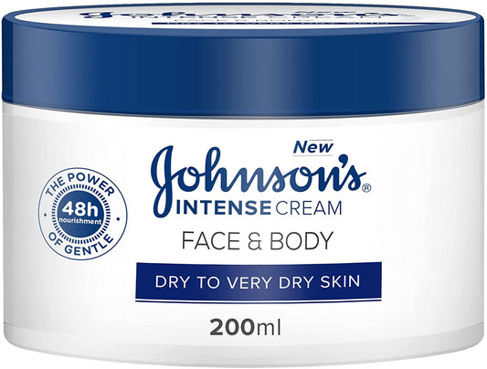 Johnson's Intense Cream Face & Body for Dry to very Dry skin 200ml