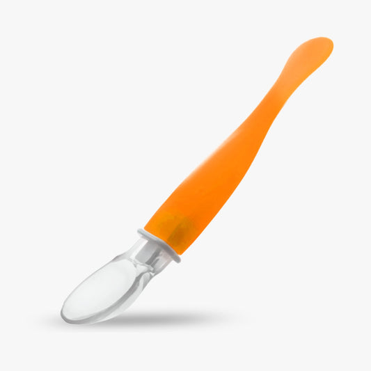 Bubbles Baby Silicone Spoon Orange