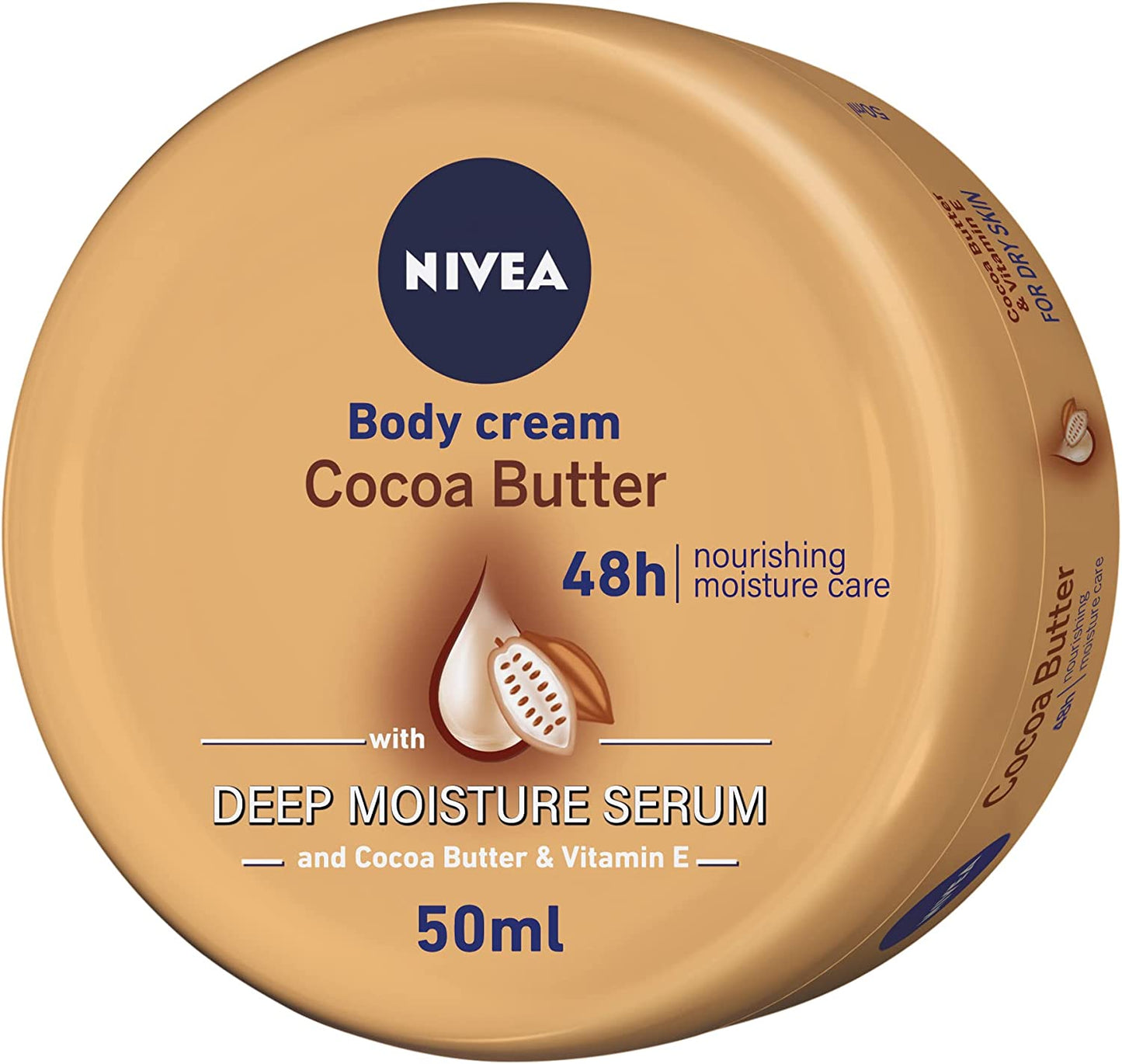 NIVEA Body Cream Dry Skin, Cocoa Butter Vitamin E 50ml