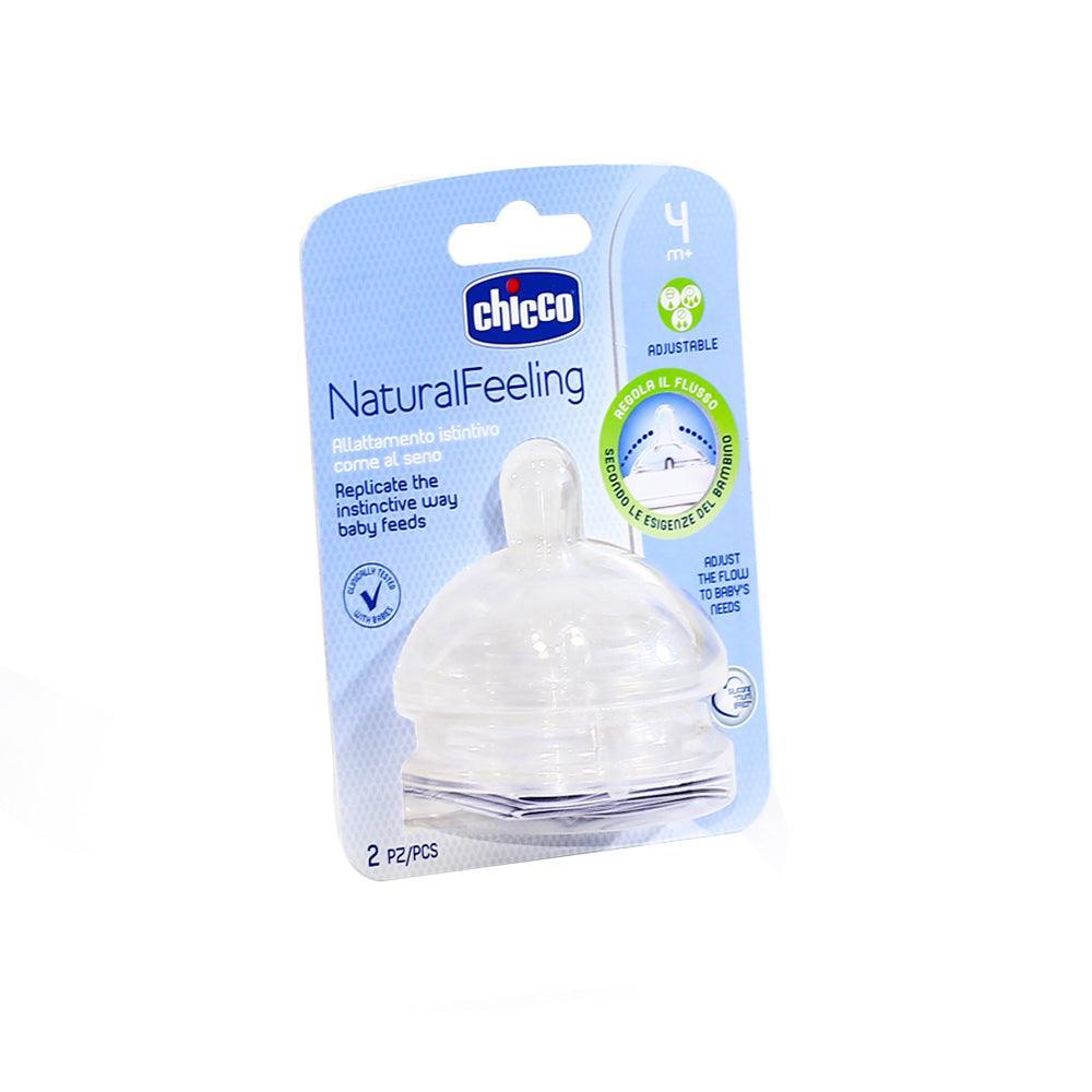 Chicco Natural Feeling Teat (4M+) Adjustable Flow 2 Pieces