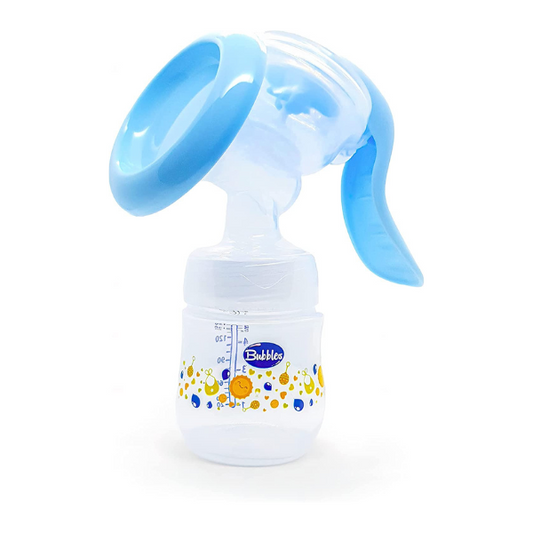 Bubbles Manual Breast Pump Light Blue