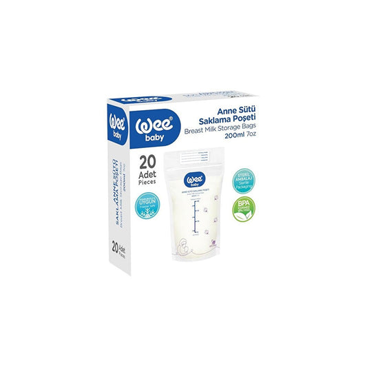 Wee Baby Breast Milk Storage Bags, 200ml 20 Bags