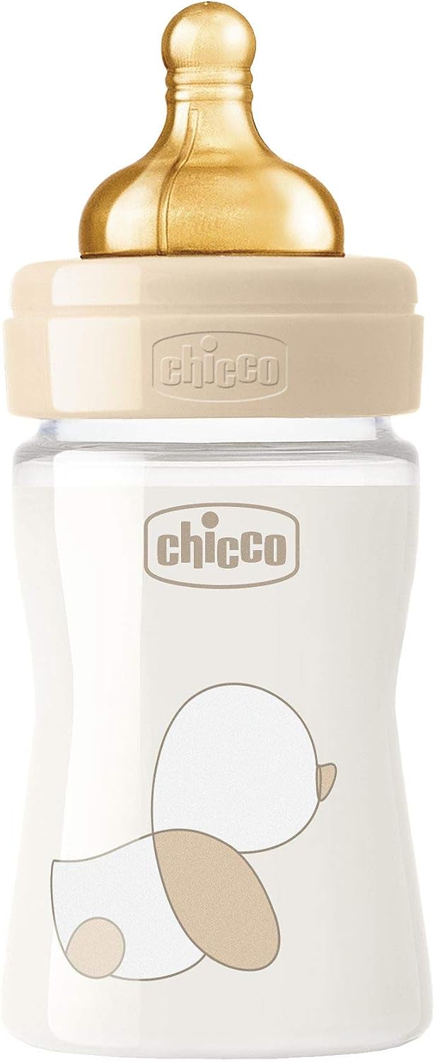 Chicco Original Touch Glass Baby Bottle +0m 150ml Beige