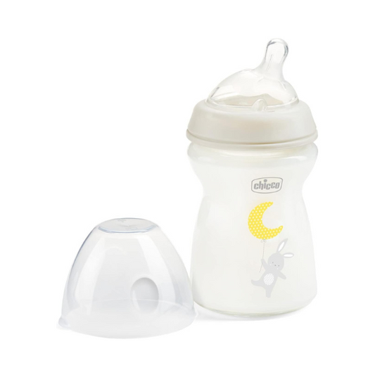 Chicco Natural Feeling Anti-Colic Bottle +0Months 250ml Glass Slow Flow