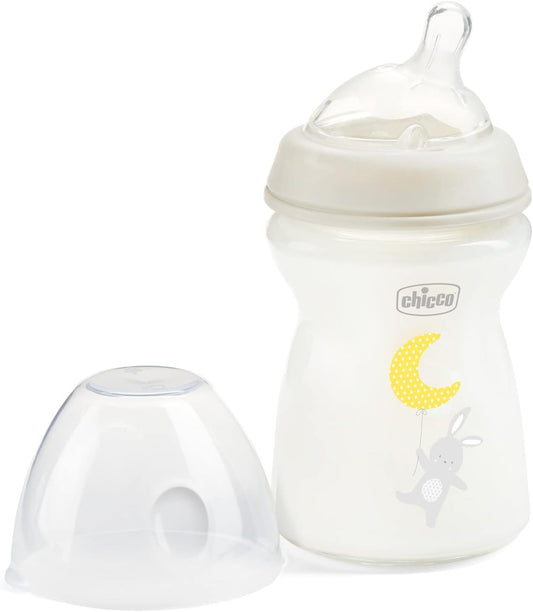 Chicco Natural Feeling Anti-Colic Bottle +0Months 250ml Glass Slow Flow