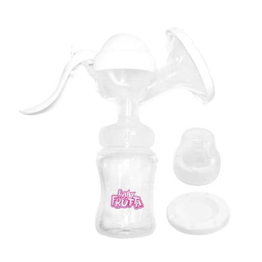 La Frutta Wide Neck Manual Breast Milk Pump + 2 Breast Pads Free