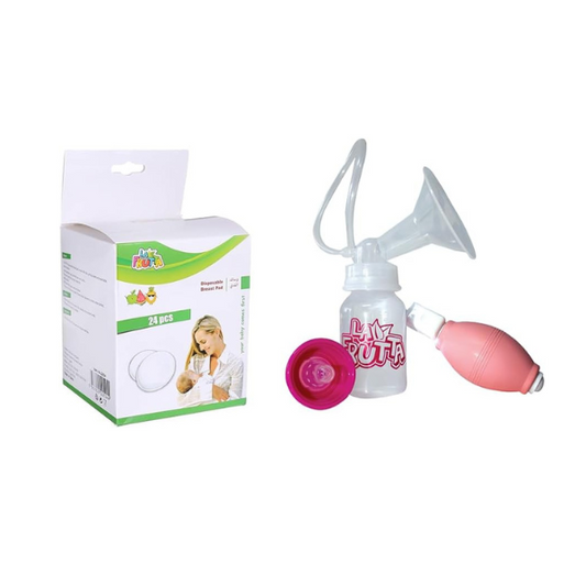 La Frutta Manual Breast Pump & Breast Pads 24pcs