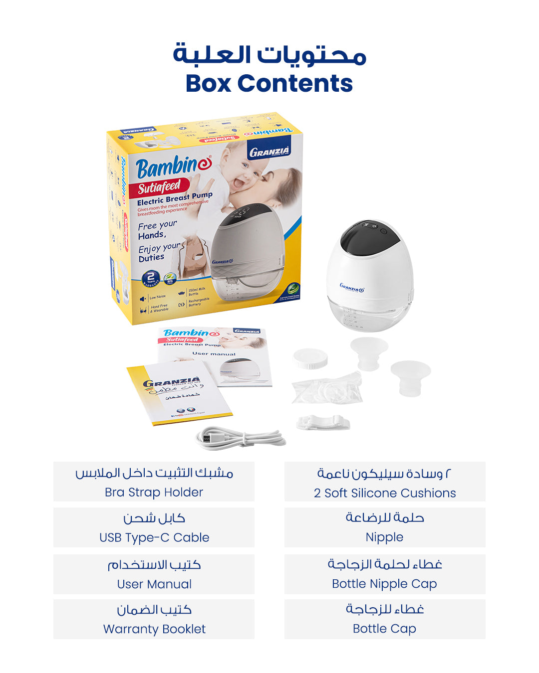 Granzia Bambino Sutiafeed Electric Breast Pump