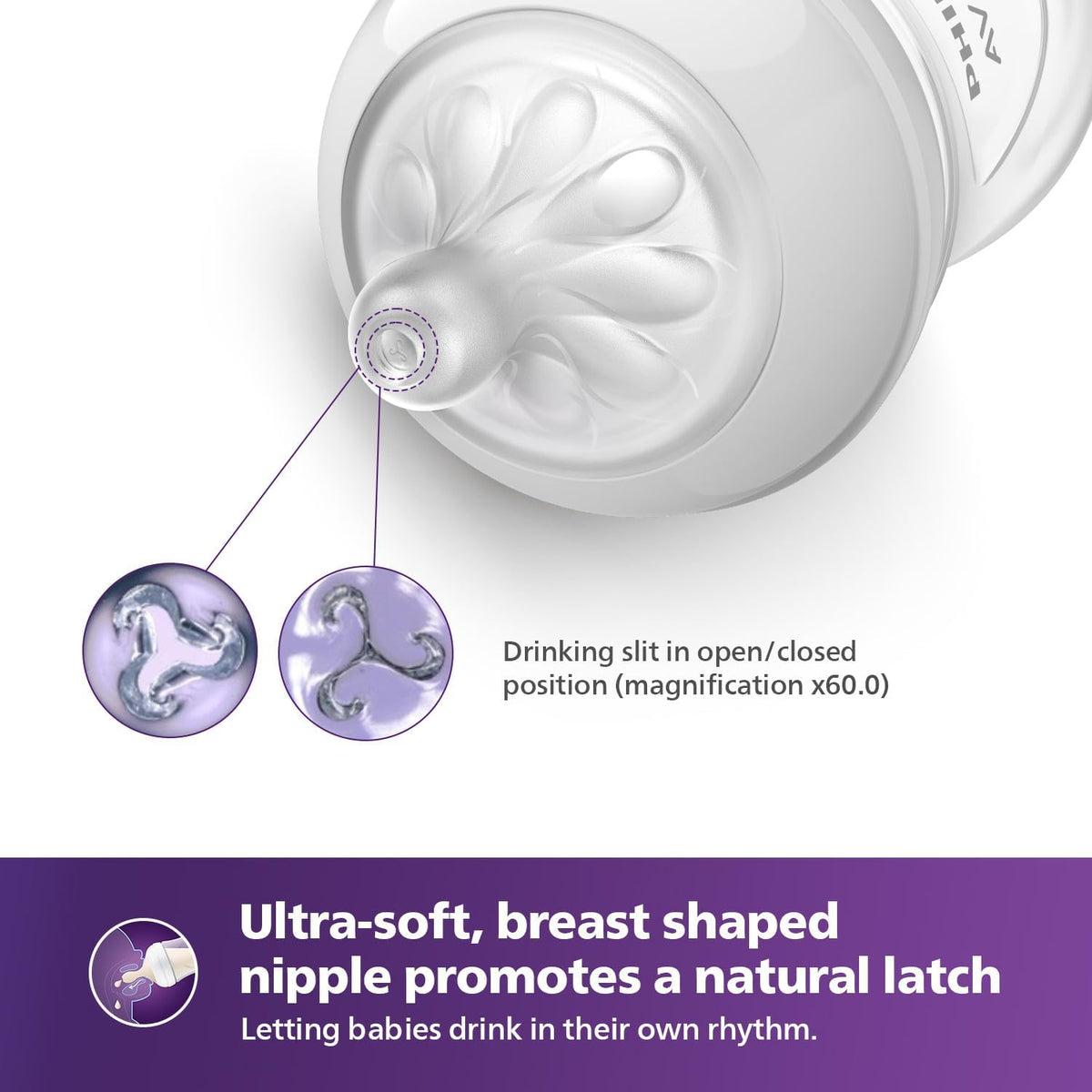 Avent Natural Bottle Response (0M+) 125ml- 2 Pack