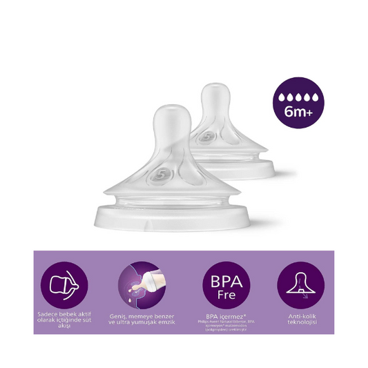 Avent Natural Response Nipple Flow 5 (6M+) - 2 Pack