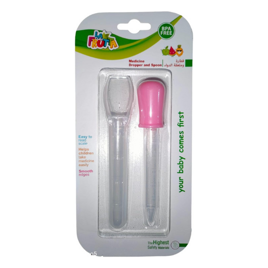 La Frutta Medicine Set (Dropper + Spoon) Pink