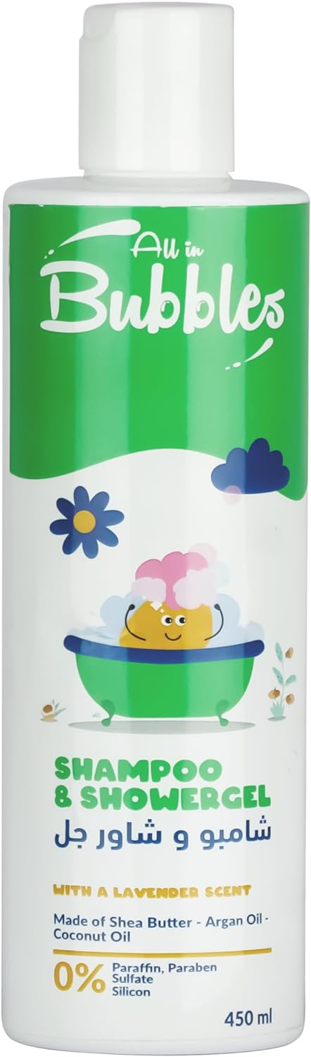 Bubbles Baby Shampoo And Shower Gel 450 ml 2 In 1
