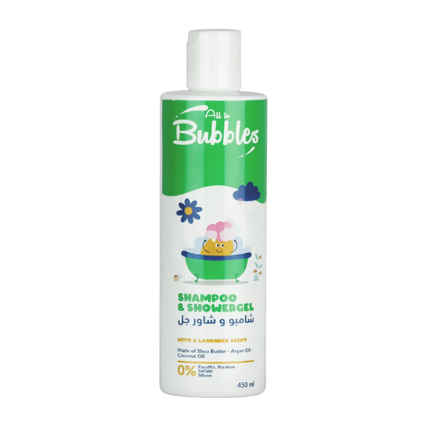 Bubbles Baby Shampoo And Shower Gel 450 ml 2 In 1