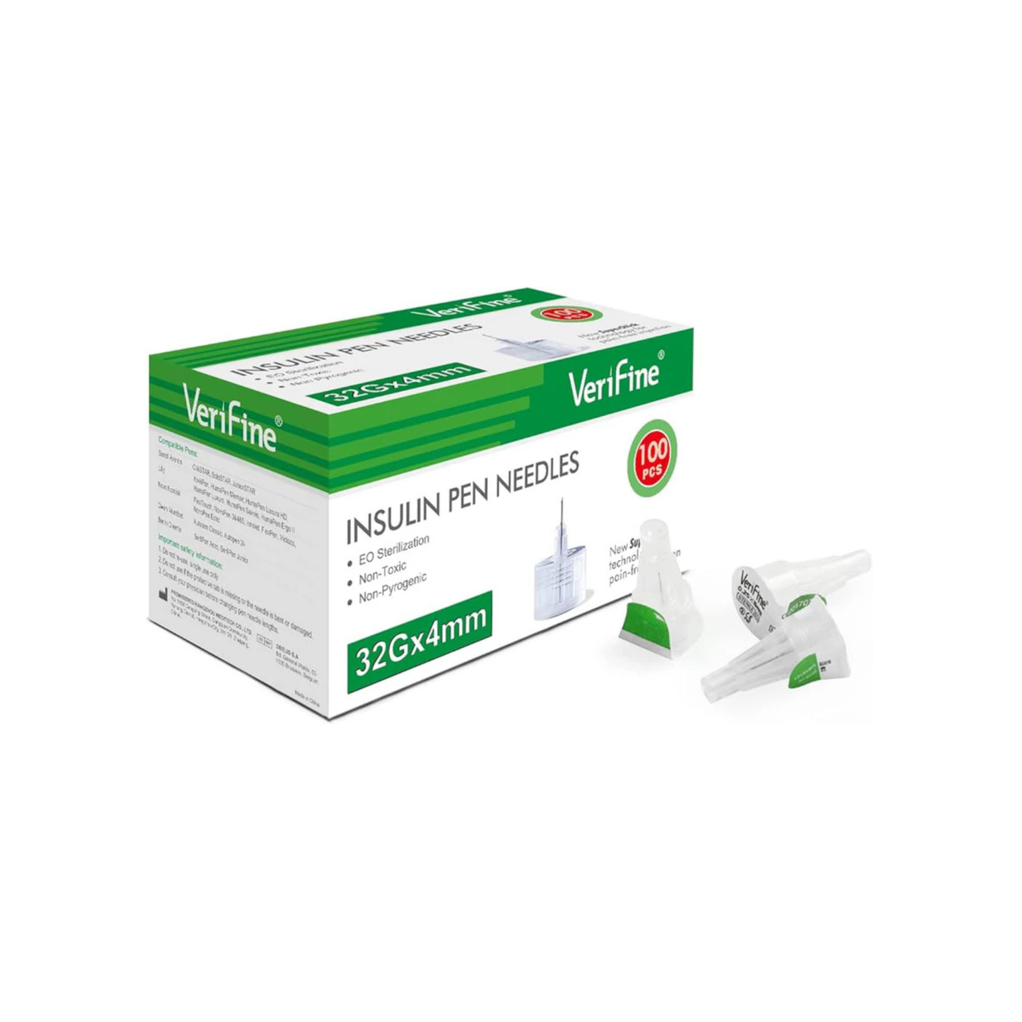 سنون انسولين فريفاين 32G* 4 mm ( قطعة 100 )