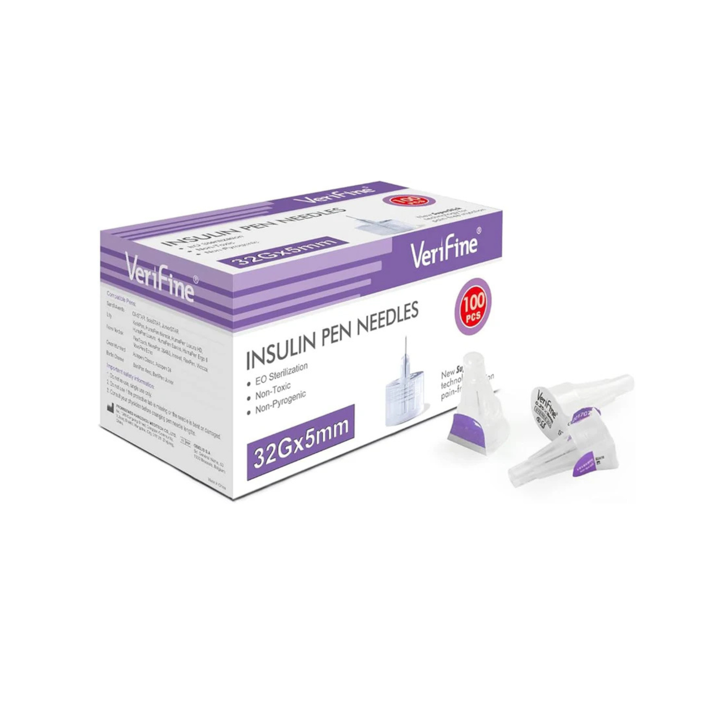 سنون انسولين فريفاين 32G* 5 mm ( قطعة 100 )