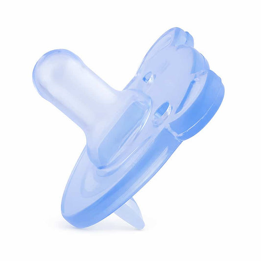 La Frutta Plus Teddy Nap Soothing Silicone Pacifier, 0+ Months – Blue