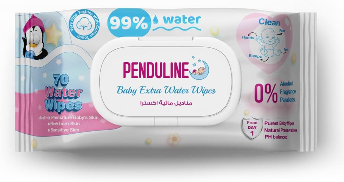 Penduline Saving Bundle 2 (shampoo 450ml- Diaper Rash Cream 75ml - Shower gel 300ml sweets -Lotion 200ml-Baby Oil 100ml- Wipes )
