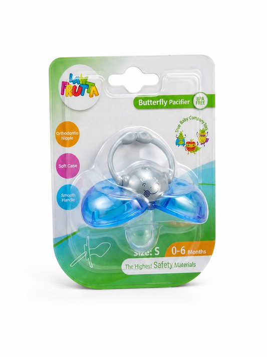 La Frutta Butterfly Pacifier – Orthodontic Design Blue