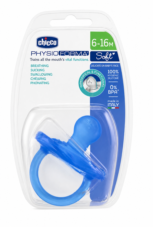Chicco Physio Soft Silicone Pacifier, 6-16 Months