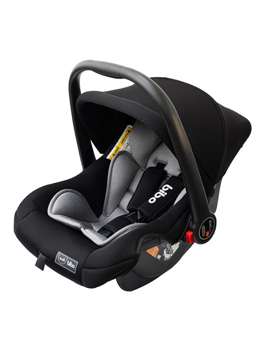 Bibo Baby Carrier Car Seat With Full Body Support Soft Cushion And Automatic Fold/Unfold Function, 0 Months +, Black
