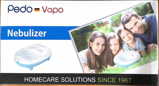 جهاز استنشاق الهواء بالكمبروسر بيستون Pedo Vapo VP-C6 | علاج فعال للربو والتهاب الشعب الهوائية وCOPD وأكثر | يشمل ماسكات وإكسسوارات | تصميم مدمج | ضمان سنتين