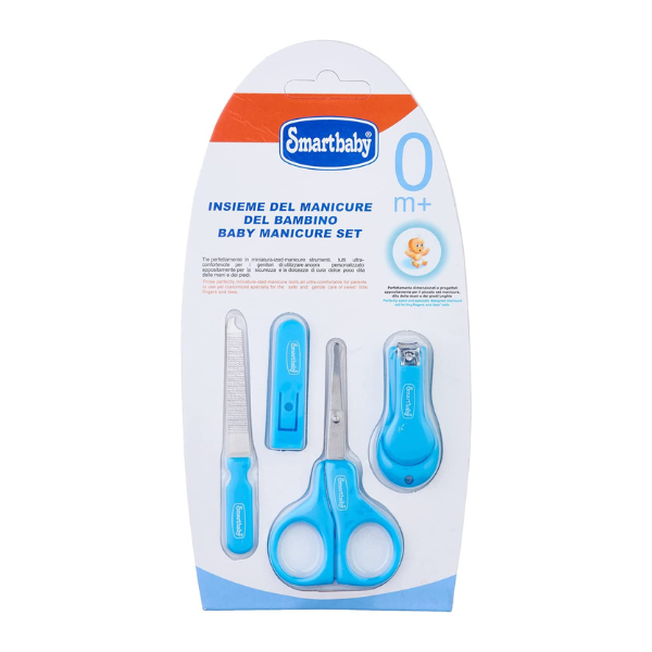 SmartBaby Manicure Set, 4 Pieces - Blue